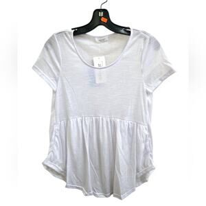 NWT women's Small white tee